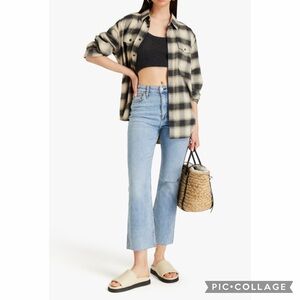 New Rag & Bone Nina High-Rise Stretch Kick Flare Ankle Jeans Slim Fit Size 23